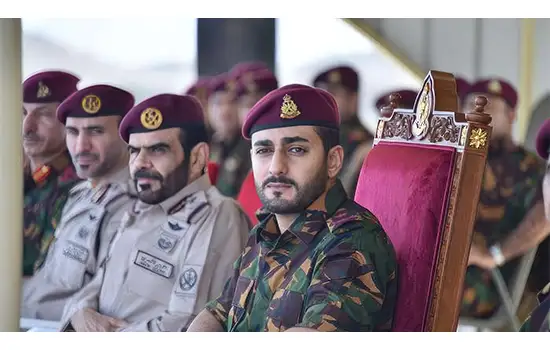 حضور ولی عهد در رزمایش مشترک امنیتی "چشم شاهین"