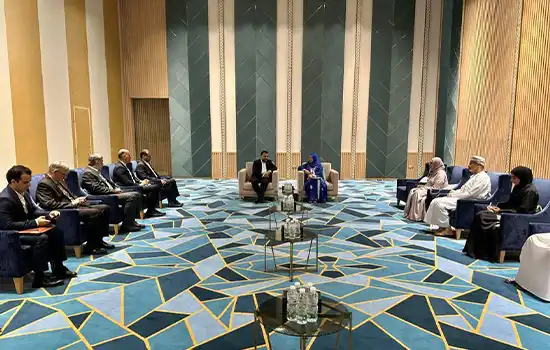 دیدار و گفتگو زارع پور وزیر ارتباطات با وزیر آموزش عالی، پژوهش علمی و‌ نوآوری عمان