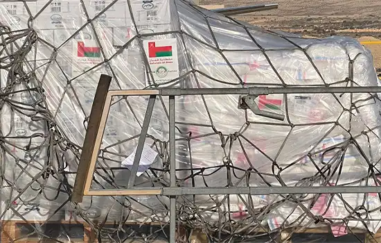 محموله غذایی و بهداشتی عمان از گذرگاه رفح وارد غزه شد