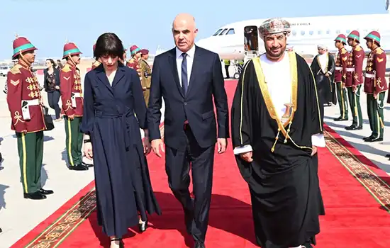 رئیس جمهور سوئیس وارد عمان شد
