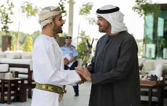 رئیس امارات و ولیعهد عمان در دیداری رسمی