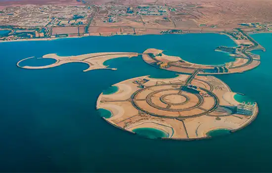 جزیره ی دست ساز مرجان واقع در راس الخیمه