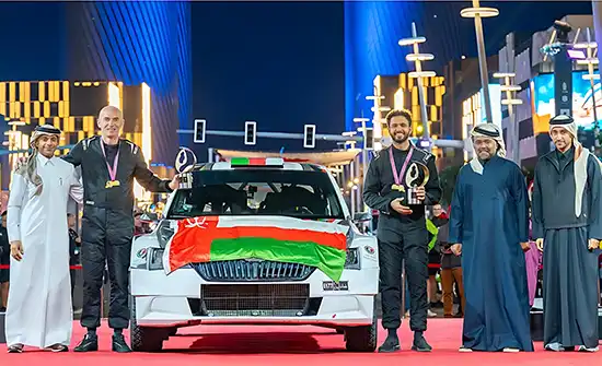 کسب مقام سوم رالی بین المللی قطر ۲۰۲۴ دور اول قهرمانی خاورمیانه - توسط راننده رالی مشهور عمانی